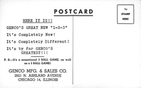 Image # 62346: One-Two-Three Promotional Postcard - Back