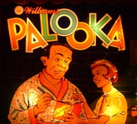 Image # 33955: Palooka Illuminated Backglass - Detail