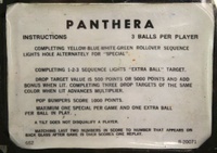 Image # 66945: Panthera Instruction Card - 3 Balls