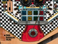 Image # 21121: Banzai Run Blank Playfield - Flipper Area