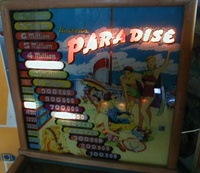 Image # 19477: Paradise Backglass - Lit