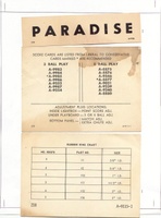 Image # 5330: Paradise Score Card