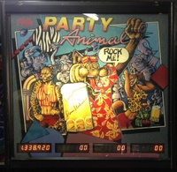 Image # 62797: Party Animal Illuminated Translite - Bar Version 
(The translite was personally signed by the game designer.)