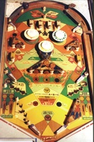Image # 7389: Paul Bunyan Playfield 
(The rollunder wire is missing from the very top of the playfield.)