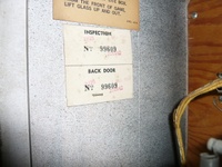Image # 42742: Planets Serial Numbered Inspection Tag 
(The serial number is 99609. Elsewhere on this game is serial number 99611. Both numbers are in the Zodiac number series.)