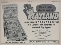Image # 64143: Playland! Cash Box Ad 
(Cash Box, Aug-26-1950, page 25)