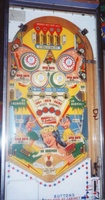Image # 6473: Pleasure Isle Playfield 
(The two solid blue light shields in the lower playfield are not original to this game. Serial number 08195.)
