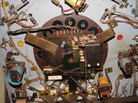 Image # 45762: Pleasure Isle Projection Unit and Unused Inserts 
(The unused yellow and red inserts are seen in this image. Serial number 08195.)