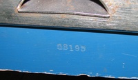 Image # 66835: Pleasure Isle Serial Number 
(The cabinet front has been repainted. Serial number 08195.)