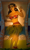 Image # 66837: Pleasure Isle Illuminated Backglass Animation 
(The backglass is reproduction and is not shown. Serial number 08161.)