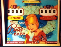 Image # 7398: Pretty Baby Backglass