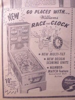 Image # 26358: Race the Clock Billboard Ad 
(The Billboard, May-14-1955, page 99)