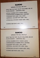 Image # 78481: Rancho Instruction Cards - Model Number Variation
