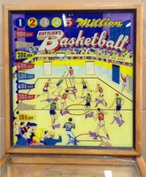 Image # 64373: Basketball Backglass 
(Serial number 018831BB.)