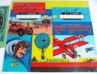 Image # 39815: Red Baron Plexiglas Backglass 
(This backglass was described as being 23 1/2 inches wide, 26 1/2 inches high, and 3/16 inches thick. From the Estate of Lloyd Rognan.)