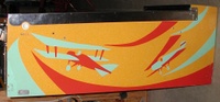 Image # 23892: The Red Max Cabinet - Right 
(Serial number 1021. The lower corner of cabinet has a small metal plate bearing the words 'Property Tag 6228'.)