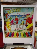 Image # 26718: Reserve Backglass 
(This backbox has been repainted.)