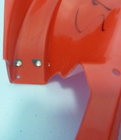 Image # 70378: Riverboat Gambler Factory Sample Ramp - Detail 
(The ramp flap has broken off. This is a pre-production part and may not fit production games. Part number 03-8451.)
