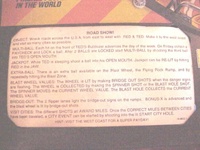 Image # 31613: Red & Ted's Road Show Instruction Card