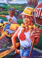 Image # 44773: Red & Ted's Road Show Backglass - Detail