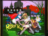 Image # 67293: Robin Hood Illuminated Backglass 
(Serial number 0410.)