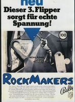 Image # 22123: RockMakers German Ad 
(From the German trade magazine M�nzautomat, September 1968.)