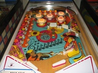 Image # 23749: Rock Star Illuminated Playfield 
(Serial number 04465.)