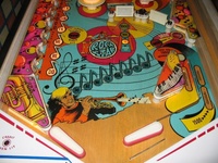 Image # 23751: Rock Star Illuminated Lower Playfield 
(Serial number 04465.)