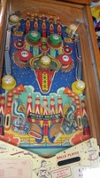 Image # 65814: Rocket Early Production Playfield 
(The right flipper is not original to this game. Serial number 45907.)