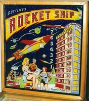 Image # 1904: Rocket Ship Backglass