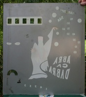 Image # 34788: Abra Ca Dabra Sample Game - Backglass - Reverse 
(Serial number 01015 S.)