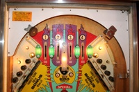 Image # 34839: Abra Ca Dabra Sample Game - Upper Playfield - Light Shields Removed 
(Serial number 01015 S.)