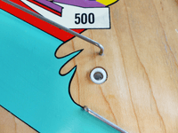 Image # 76428: Abra Ca Dabra Sample Game - Playfield - Detail 
(Serial number 01003 S.)