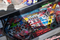 Image # 63825: Rollergames Prototype Game - Drop Target Bank 
(Serial number 576 X360003.)