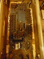 Image # 46592: Bazaar Inside Cabinet 
(The white wiring shown here are replacement wires.)