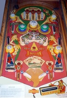 Image # 5529: Royal Flush Playfield 
(The colors of the pop bumper platters are not original to this game.)