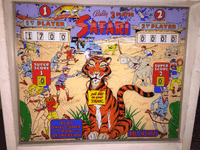 Image # 74596: Safari Backglass 
(Serial number 1971.)