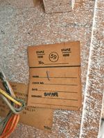 Image # 74608: Safari Inside Backbox - Inspection Tag 
(Serial number 1971.)