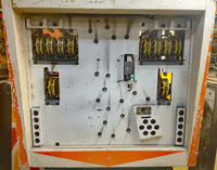 Image # 74626: Safari Early Production Backbox Insert 
(This game has yellow score reels for each player. Serial number 1098.)
