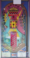 Image # 60375: Satin Doll Playfield 
(The pop bumper caps on this game do not match those on the game in the flyer.)