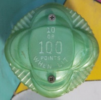 Image # 60376: Satin Doll Pop Bumper Cap - Alternate Design 
(This pop bumper cap does not appear on the game in the flyer.)