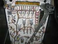 Image # 42692: Sea Hunt Under Lower Playfield 
(This game was obtained New In Box in 2004, five years before this photograph was made. Serial number 8943.)