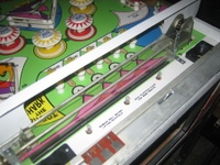 Image # 42679: Sea Hunt Playfield - Detail 
(This game was obtained New In Box in 2004, five years before this photograph was made. Serial number 8943.)