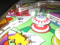 Image # 42680: Sea Hunt Playfield - Detail 
(This game was obtained New In Box in 2004, five years before this photograph was made. Serial number 8943.)