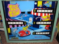 Image # 48841: See Saw Later Production Backglass 
(Serial number 2606.)