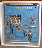Image # 41027: See Saw Whitewood Backbox - Back 
(No replay mechanism or high score plugs are needed for this test backbox.)