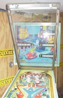Image # 26783: See Saw Later Production Raised Playfield Glass 
(Serial number 2545.)