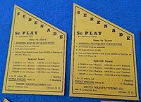 Image # 68909: Serenade Instruction and Score Cards