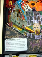 Image # 10159: The Addams Family Special Collectors Edition Lower Left Playfield 
(Note that this machine includes a custom instruction card.)