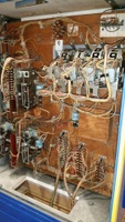 Image # 69984: Set Up Inside Backbox - 2 Flippers 
(The cabinet has been repainted. Serial number 58620.)